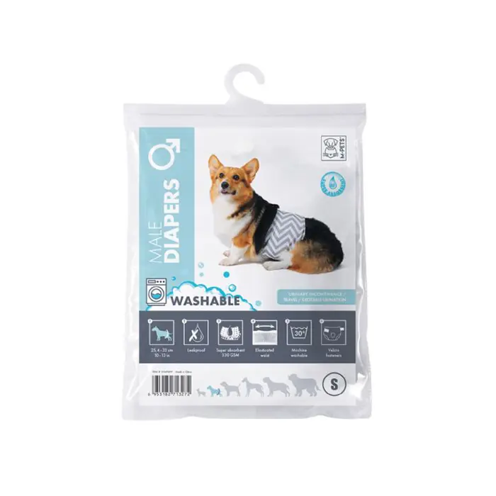 M-PETS Erkek Köpekler için Yıkanabilir Külot Small