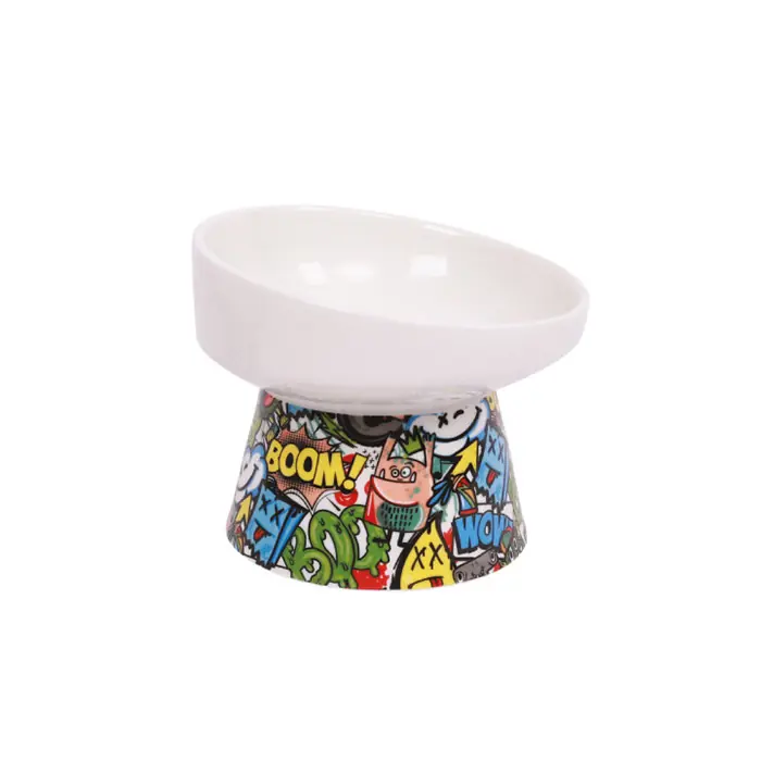 M-PETS Urban Style Tıltd Seramik Mama Kabı Karışık Renkli 350ml