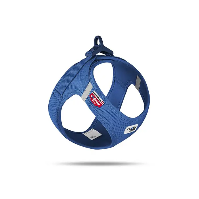 Curli Vest Harness Clasp Air-Mesh Köpek Göğüs Tasması Mavi Small
