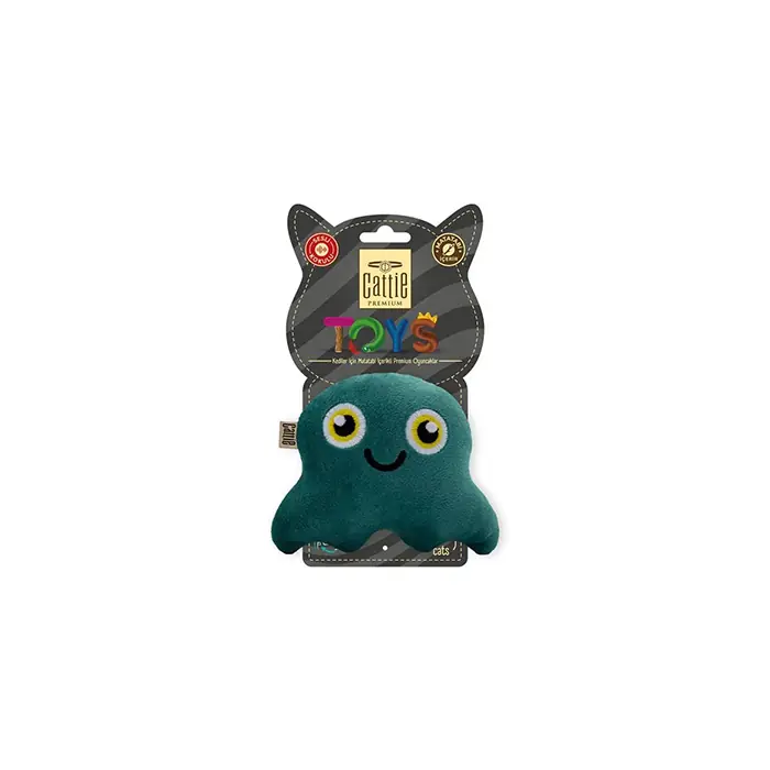 Cattie Matatabi İçerikli Peluş Ahtapot Kedi Oyuncağı 11cm