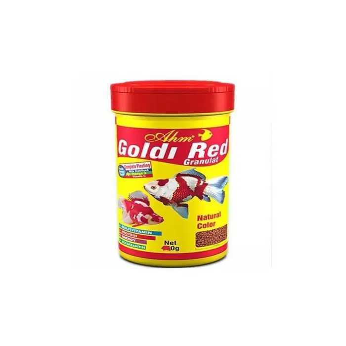 Ahm Goldi Red Granül Japon Balık Yemi 250ml
