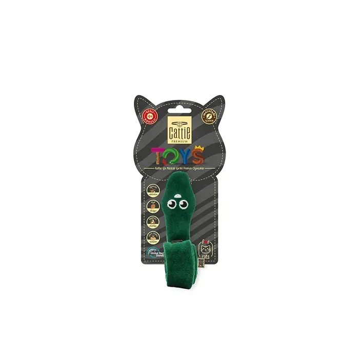 Cattie Matatabi İçerikli Peluş Yılan Kedi Oyuncağı 33cm