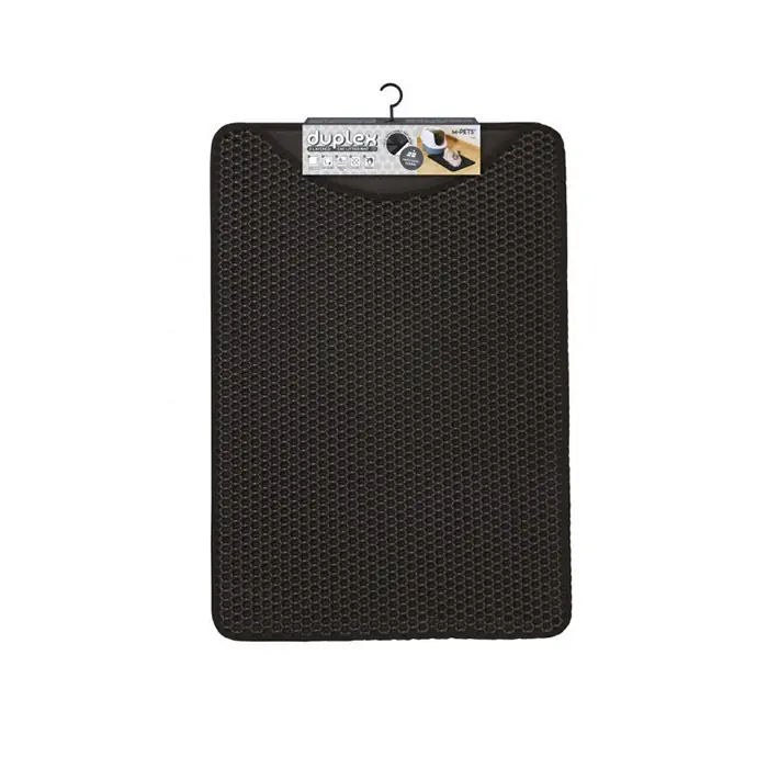 M-PETS Duplex Elekli Kedi Kumu Paspası Siyah 45x65cm