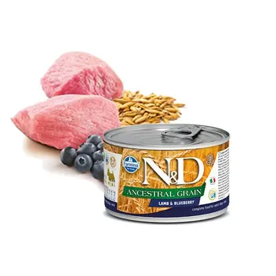 N&D Düşük Tahıl Kuzu Etli ve Yaban Mersinli Köpek Konservesi 140 Gr