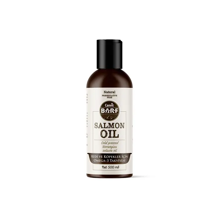 Canvit Barf Salmon Oil Kedi ve Köpek Saf Balık Yağı 500 ML