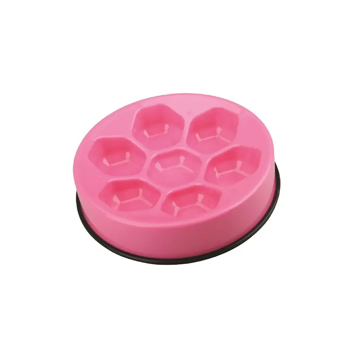 M-PETS Cavity Yavaş Yeme Mama Kabı 1200ml Pembe