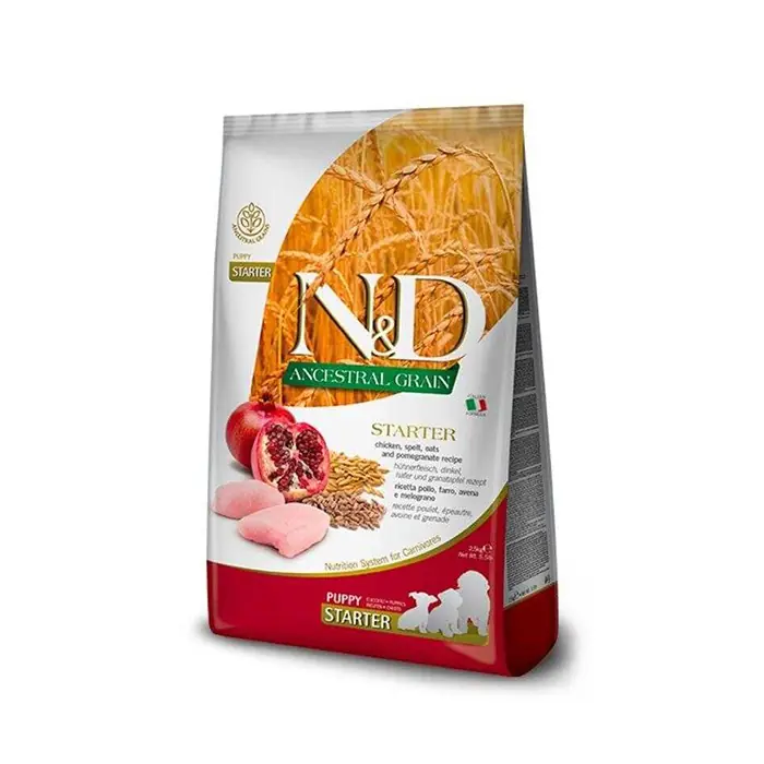 N&D Düşük Tahıllı Puppy Starter Tavuklu Anne ve Yavru Köpek Maması 2,5 kg