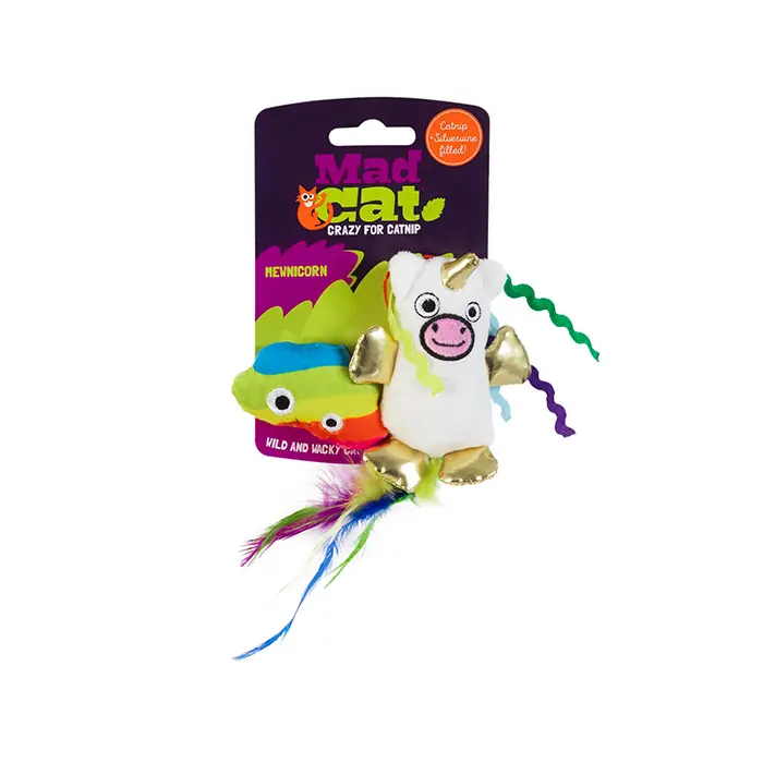 Mad Cat Mewnicorn Kedi Otlu ve Matatabili 2'li Kedi Oyuncağı