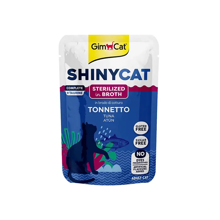 Gimcat Shinycat Pouch Ton Balıklı Kısırlaştırılmış Yaş Kedi Maması 70gr