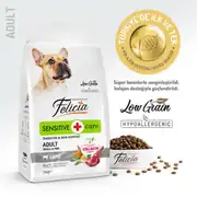 Felicia Az Tahıllı Yetişkin Kuzulu Small Mini HypoAllergenic Köpek Maması 3 Kg 2