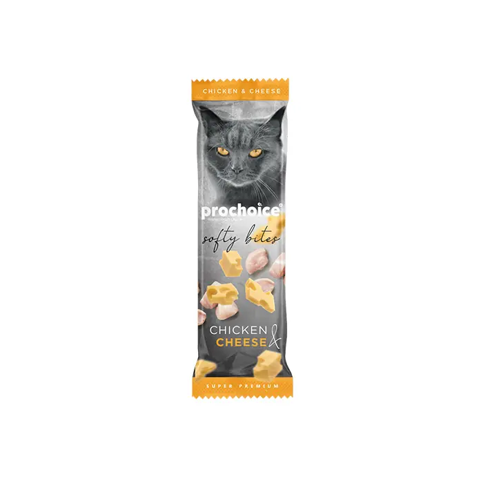Pro Choice Softy Bites Tavuklu ve Peynirli Yumuşak Kedi Ödül Maması 10gr