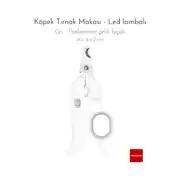 Pakeway TT Serisi Led Lambalı Köpek Tırnak Makası Gri Büyük Boy 1