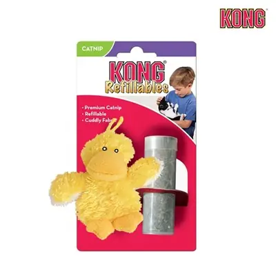 Kong Kediotu Doldurulabilen Peluş Ördek Kedi Oyuncağı 9 cm