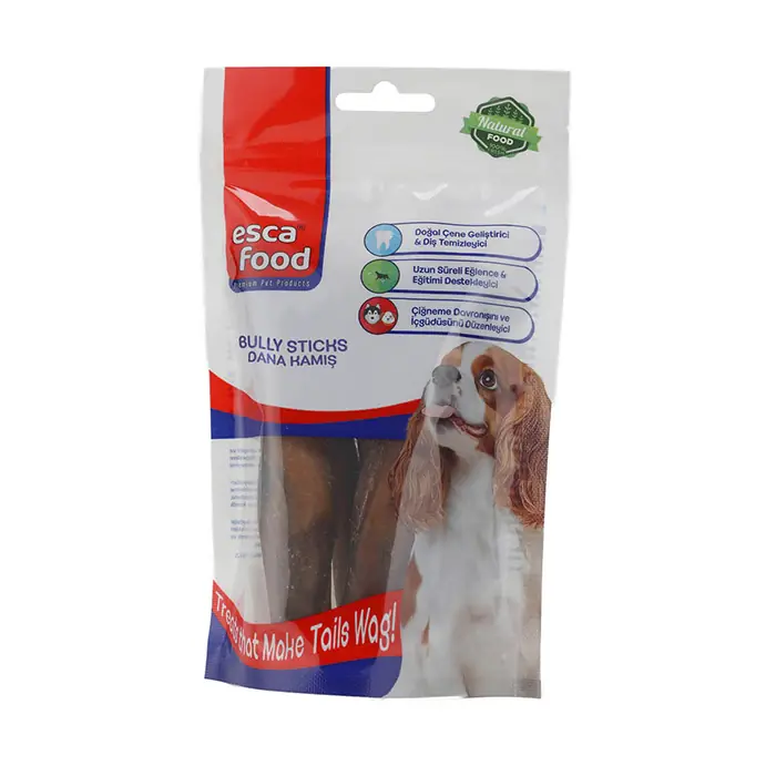 Esca Kurutulmuş Organik Dana Kamış Köpek Ödülü 100gr