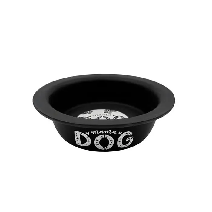 Sampaws Kedi Köpek Mama ve Su Kabı 520ml Siyah