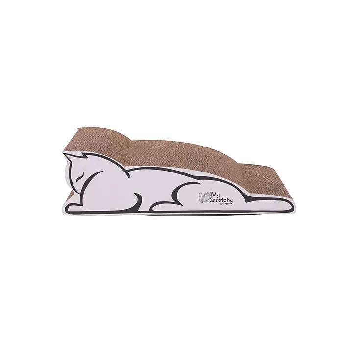 M-Pets My Scratchy Baltimore Karton Kedi Tırmalama Beyaz