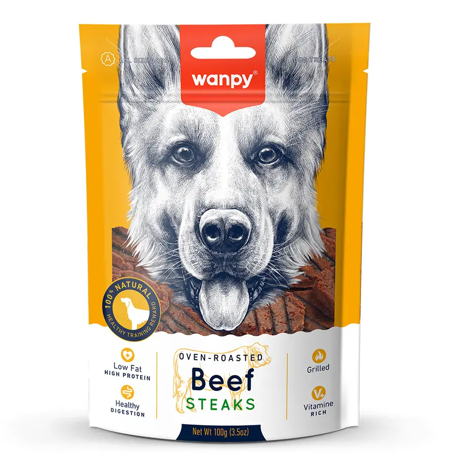Wanpy Izgara Dana Biftek Köpek Ödülü 100gr