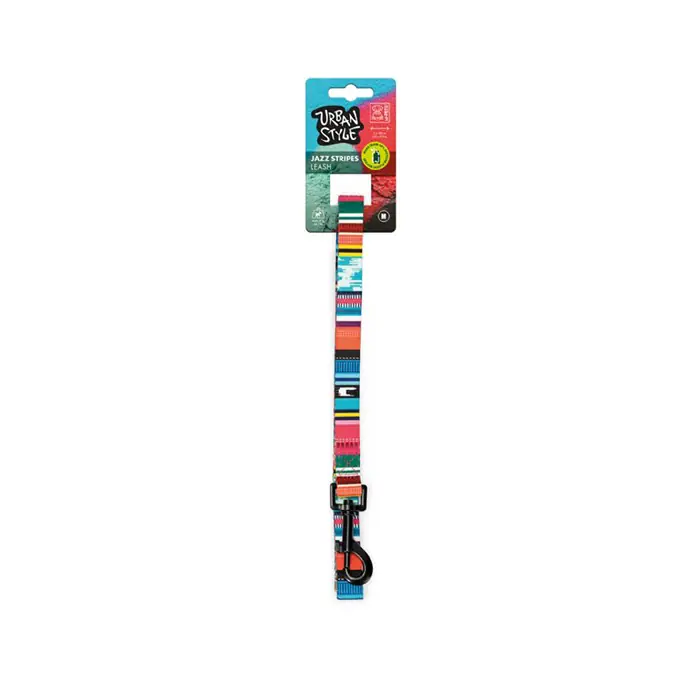 M-PETS Urban Style Jazz Stripes Köpek Gezdirme Kayışı Medium