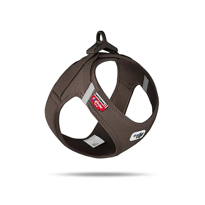 Curli Vest Harness Clasp Air-Mesh Köpek Göğüs Tasması Brown 3XSmall