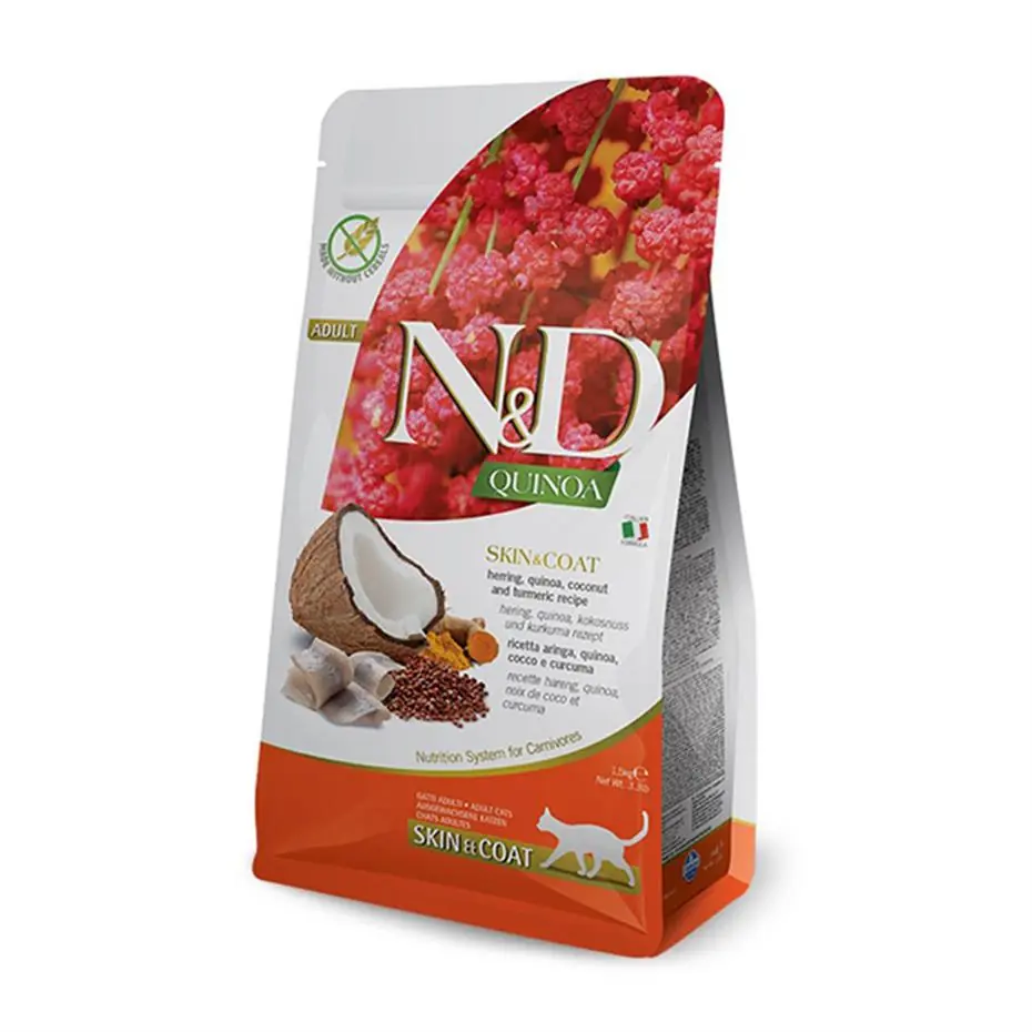 ND Kinoa Skin Coat Ringa Balıklı Kedi Maması 1,5 Kg