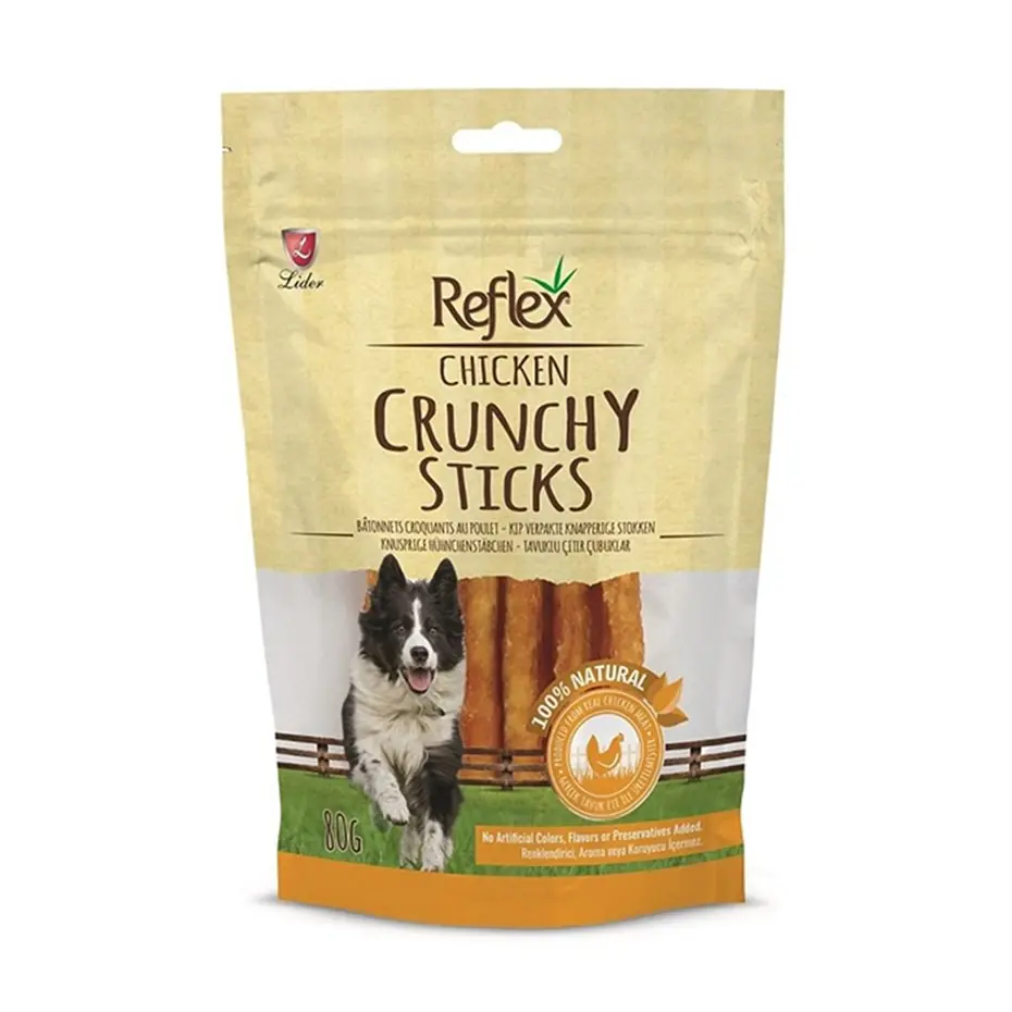 Reflex Tavuk Parçalı Çıtır Çubuk Köpek Ödülü 80gr