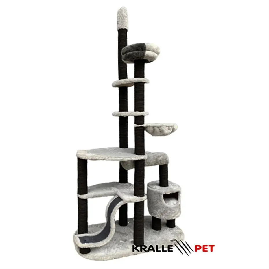 Kralle Çok Katlı Kedi Tırmalama 1041model Açık Gri