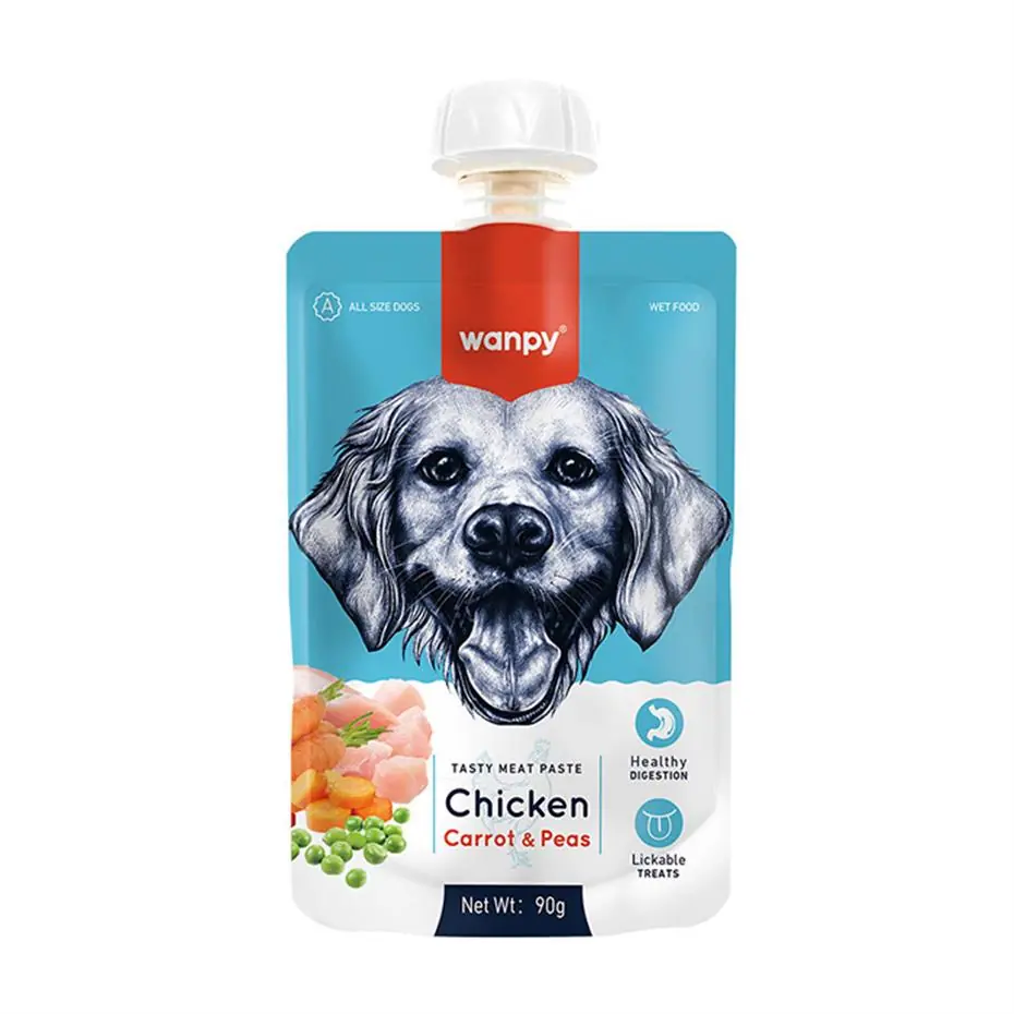 Wanpy Taze Tavuklu-Havuçlu Köpek Et Ezmesi 90 gr