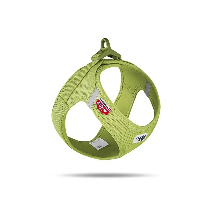 Curli Vest Harness Clasp Air-Mesh Köpek Göğüs Tasması Lime XLarge