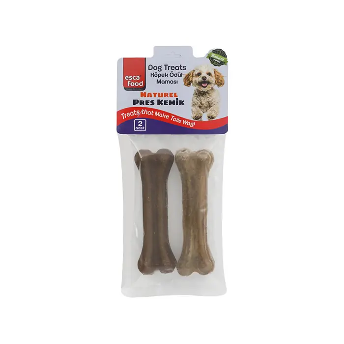 Esca Natural Pres Kemik Köpek Ödülü 12.5cm 2 adet
