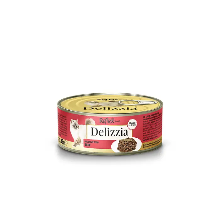Reflex Plus Delizzia Sos İçinde Parça Etli Yetişkin Kedi Yaş Maması 85 Gr