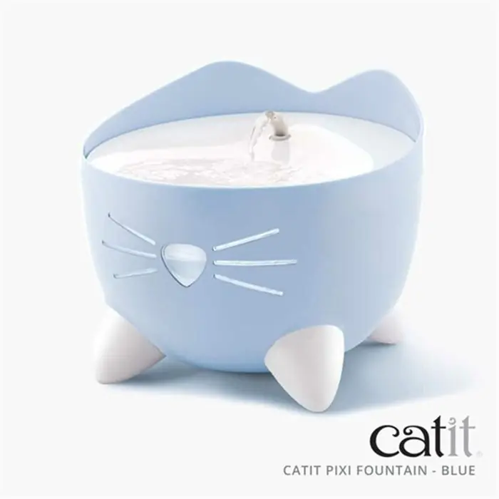 Catit Pixi Fountain Led Seviye Göstergeli Otomatik Kedi Su Sebili Mavi 2Lt