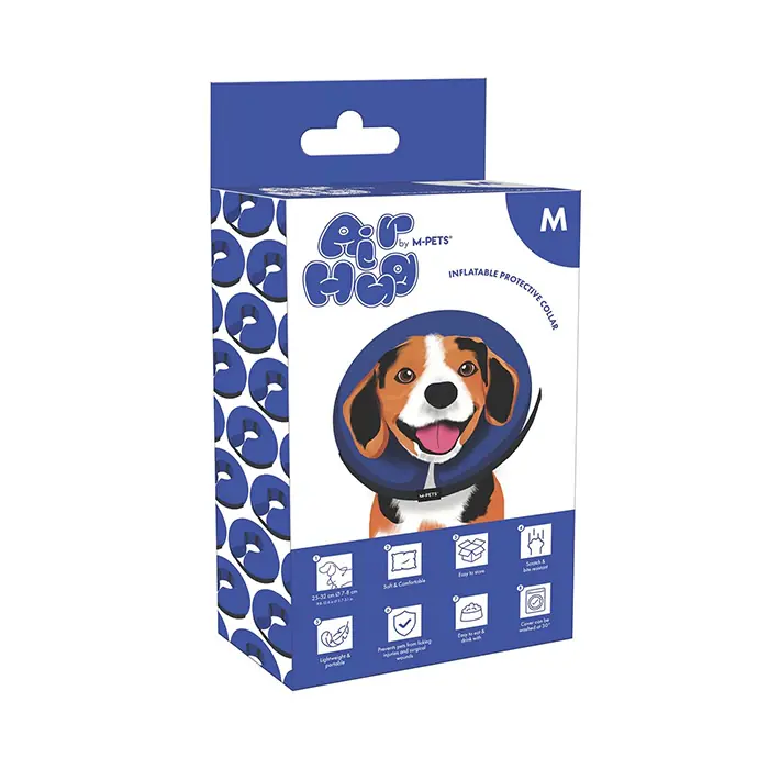 M-Pets Air Hug Şişirilebilir Koruyucu Köpek Yaka Tasması Medium