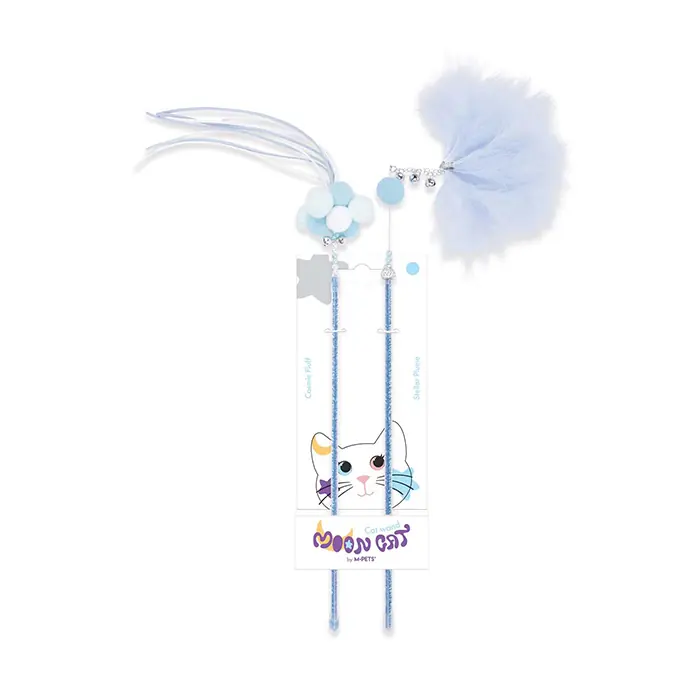M-Pets Mooncat Kedi Oltası 2li Set Mavi