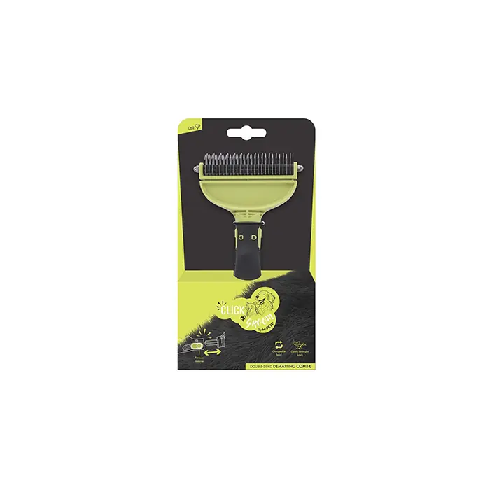 M-Pets Click and Groom Kedi ve Köpekler İçin Kıtık Açıcı Tarak