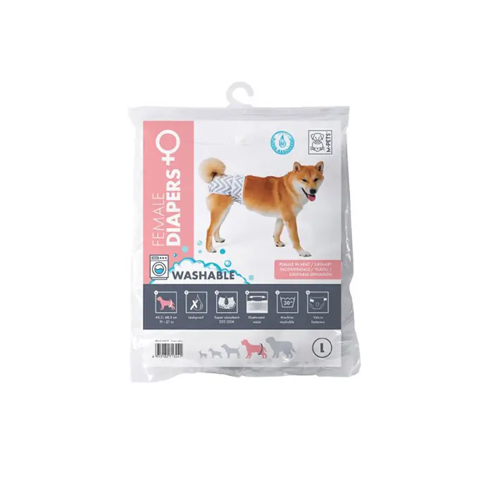 M-PETS Dişi Köpekler için Yıkanabilir Külot Large