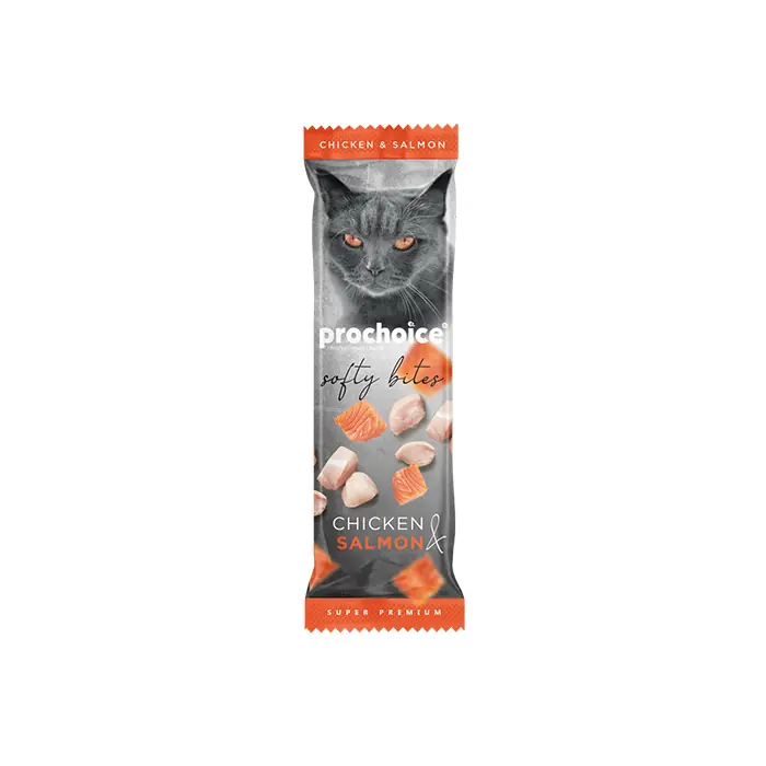 Pro Choice Softy Bites Tavuklu ve Somonlu Yumuşak Kedi Ödül Maması 10gr