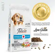 Felicia Az Tahıllı Yetişkin Somonlu Medium Large Breed HypoAllergenic Köpek Maması 15 Kg 2