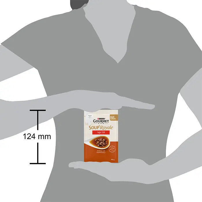 Gourmet Soup Royale Sığır Etli Pirinç ve Domatesli Kedi Çorbası 45 Gr