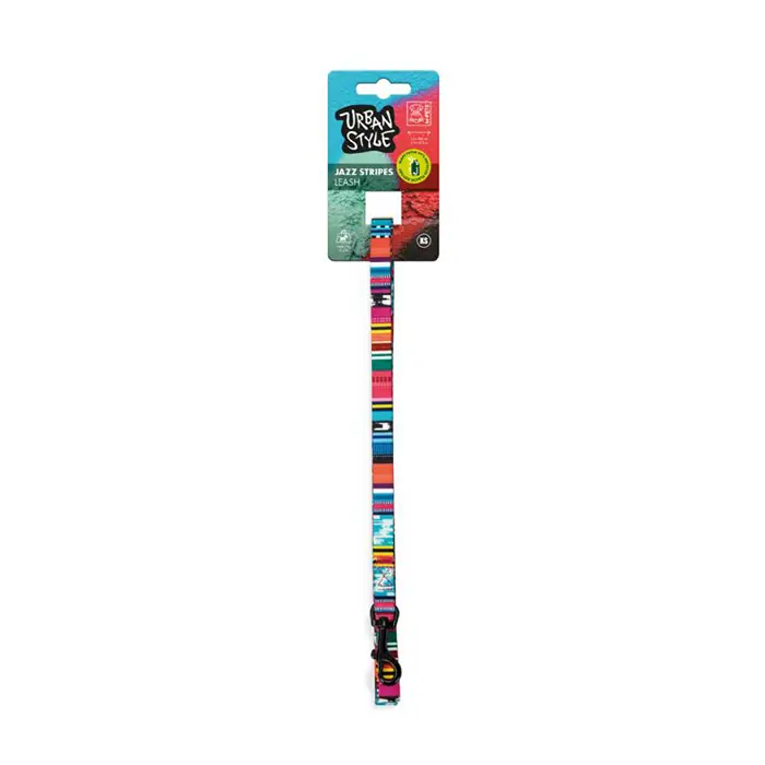 M-PETS Urban Style Jazz Stripes Köpek Gezdirme Kayışı Xsmall
