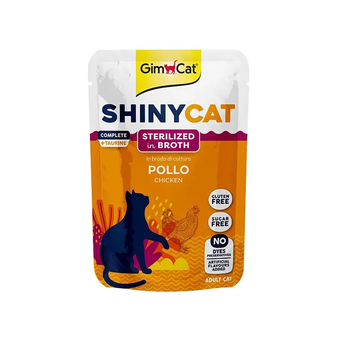 Gimcat Shinycat Pouch Tavuk Etli Kısırlaştırılmış Yaş Kedi Maması 70gr