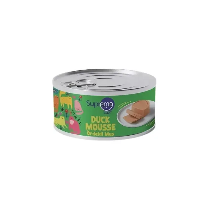 Supreme Mus Ördekli Yaş Kedi Maması 85gr