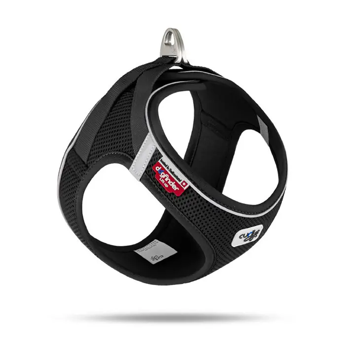 Curli Magnetic Vest Harness Air-Mesh Köpek Göğüs Tasması Siyah Small