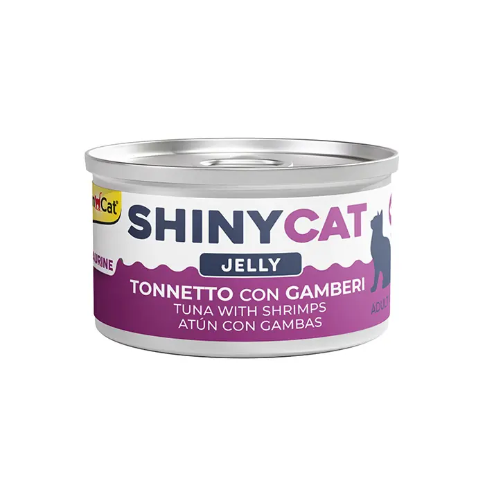 Gimcat New Shinycat Jelly Tuna Balıklı-Karidesli Kedi Konservesi 70gr