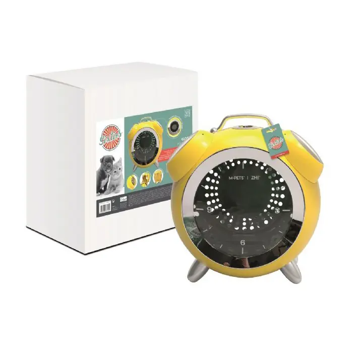 M-PETS Sixties Clock Kedi ve Küçük Irk Köpek Taşıma Çantası 40x44x26cm Sarı