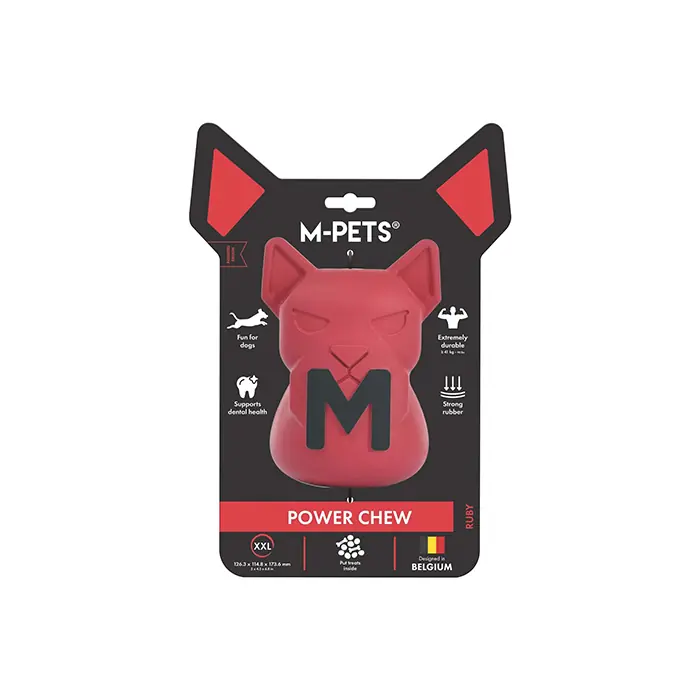 M-Pets Power Chew Kauçuk Köpek Ödül Oyuncağı Ruby XXLarge