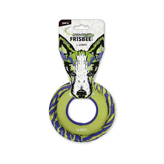 M-Pets Sprintpuff Frisbee Köpek Oyuncağı Mor Yeşil