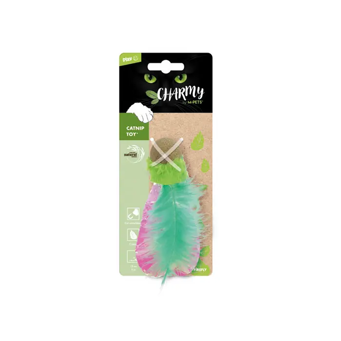 M-PETS Charmy Firefly Catnipli Kedi Oyuncağı Yeşil