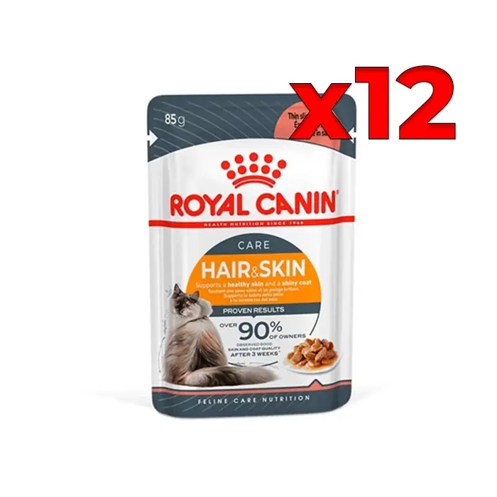 Royal Canin Gravy Hair Skin Kedi Yaş Maması 12X85gr