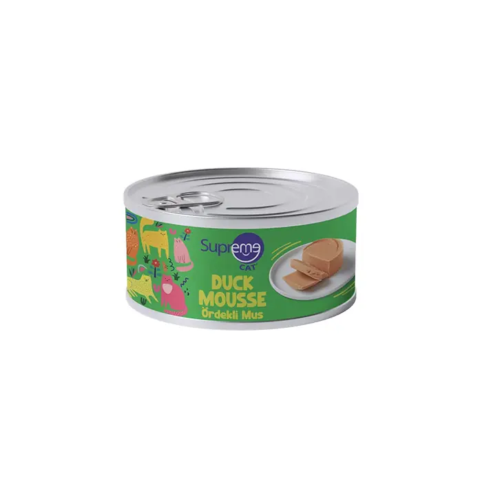 Supreme Ördekli Mus Yaş Kedi Maması 85gr