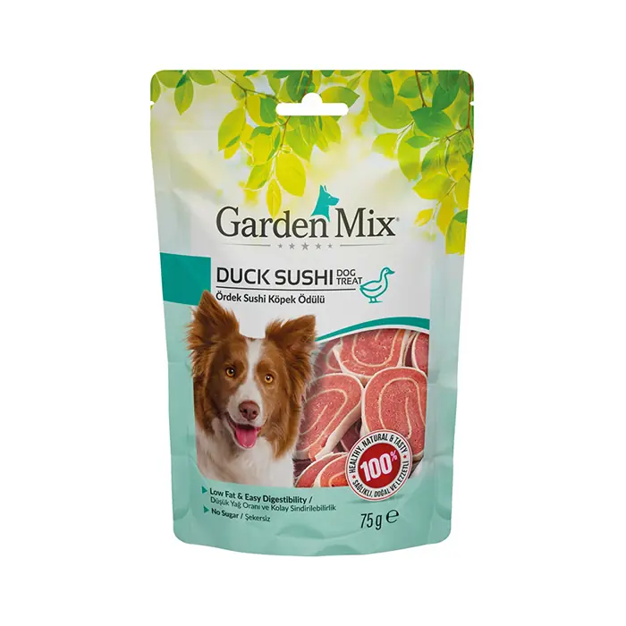 Garden Mix Duck Sushi Ördekli Sushi Köpek Ödülü 75 Gr
